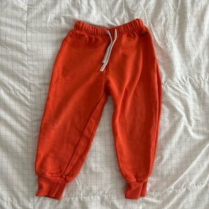 Vibrant Orange Kids Jogger Pants